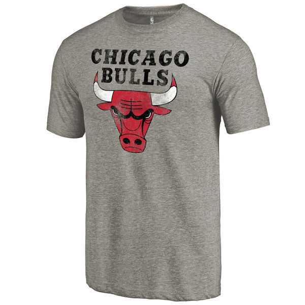 Men's Chicago Bulls Distressed Team Logo Gray T-Shirt FengYun,We sell and wholesale Men's Chicago Bulls Distressed Team Logo Gray T-Shirt FengYun on line form chian!